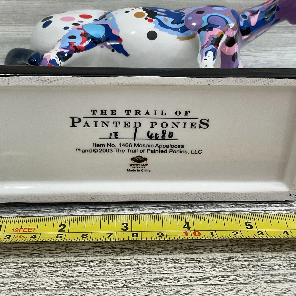 Trail of Painted Ponies Mosaic Appaloosa Pony 1E/6080 w/ Box 2003